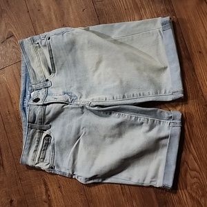 Time and Tru faded bleached denim bermuda shorts